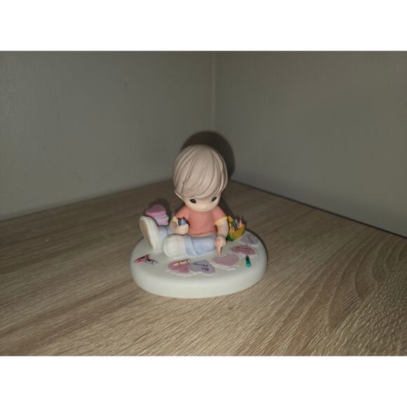 Precious Moments Figurine 830003 "With All My Heart" 2008 4" Crayola Figure - Picture 1 of 5